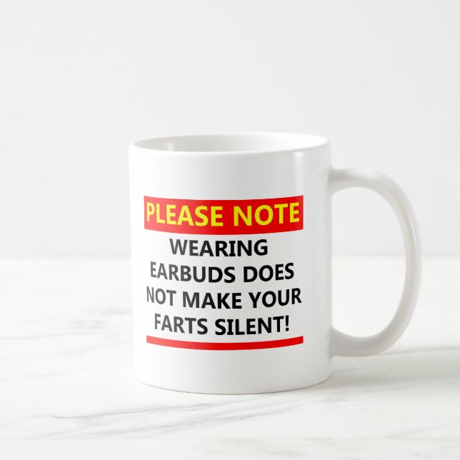 Oeuvres silencieuses Mug amusant (Droite)