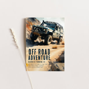 Off Road Adventure ATV Party Invitation Modèle