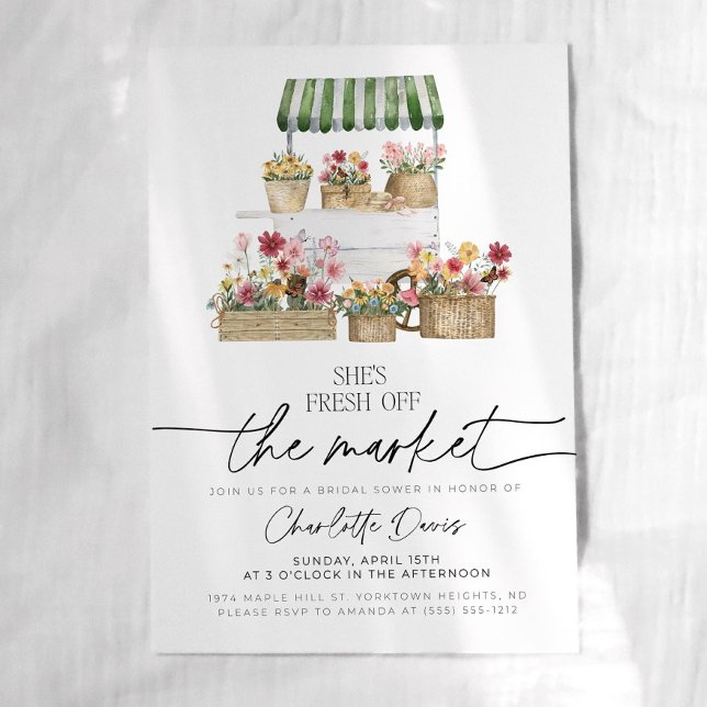 Off the Market Bridal Shower Invitation farmer (Créateur téléchargé)