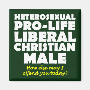 Offensive Prolife Homme Christian Fridge Magnet