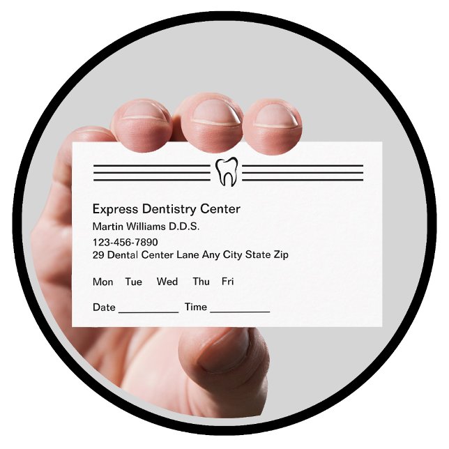 Office Dentiste moderne Cartes de rendez-vous Nouv (Créateur téléchargé)