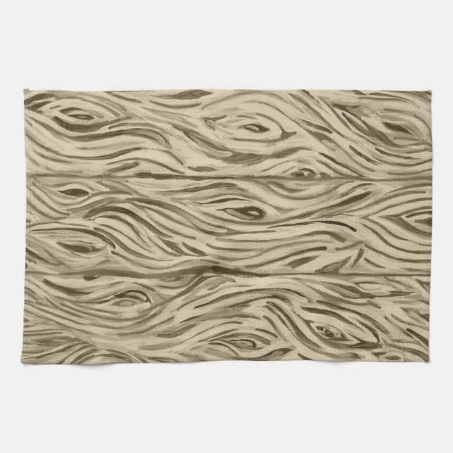 Office des grains de bois Chêne français Serviette (Horizontal)