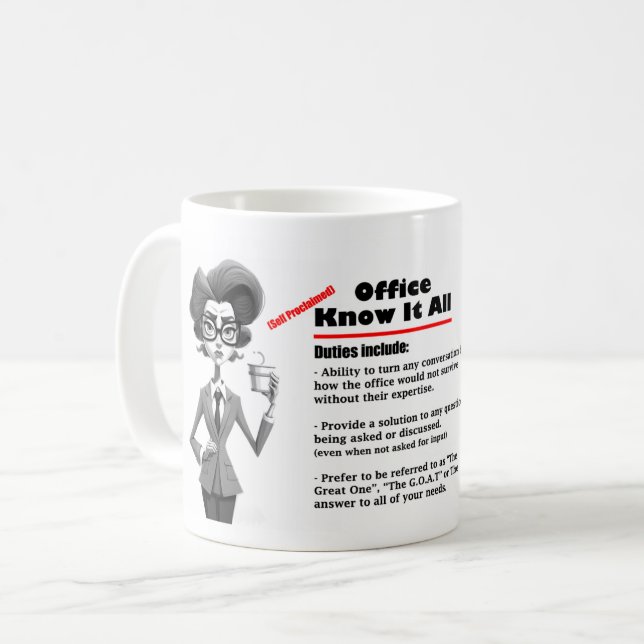 Office Humor Kit All Coffee Mug 2 (Devant gauche)