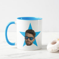Office TV Show Cadeaux Bureau Blue Star Face Mug