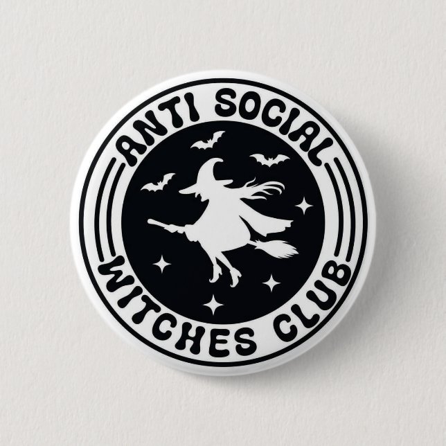 Official Anti-Social Witches Club Badge (Devant)