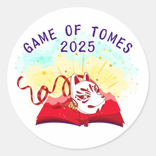 Official Game of Tomes 2025 Stickers (Devant)