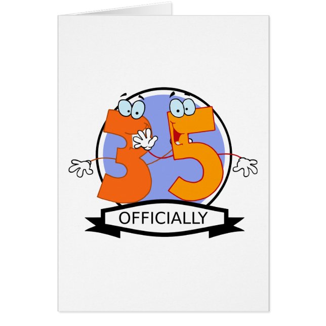 Officially 35 Birthday Banner (Devant)