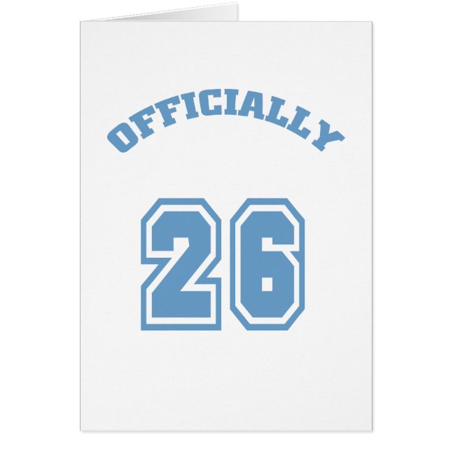 Officiellement 26 (Devant)