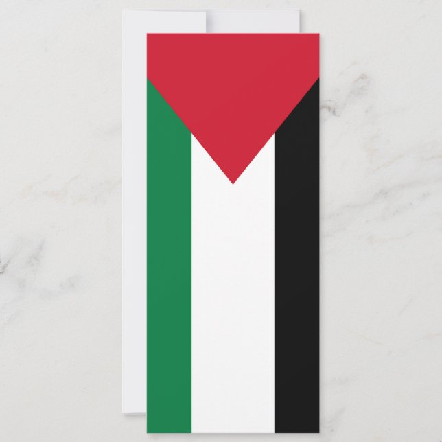 officiellement le drapeau de l'État de Palestine (Devant)