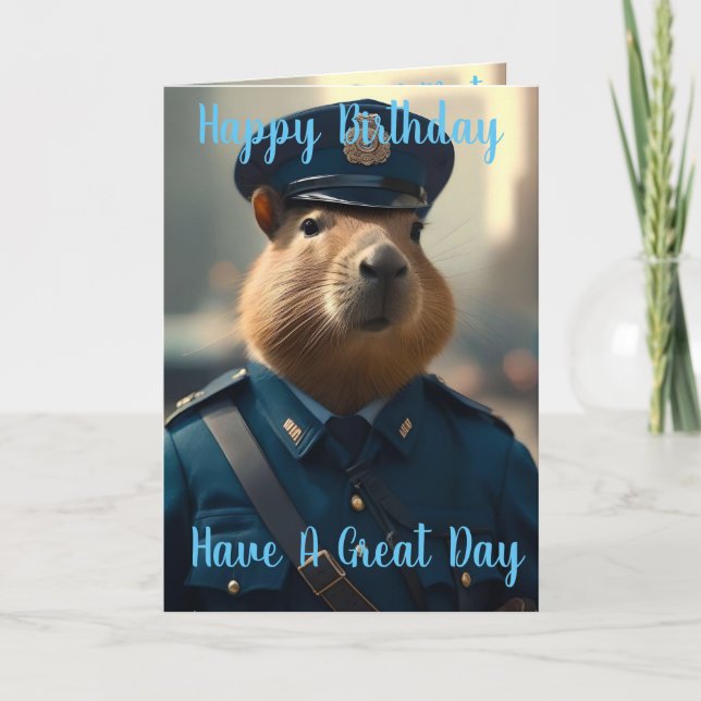 Officier Capybara : Maintien de la Paix, Carte d'A (Devant)