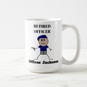 Officier de police retraité personnalisé Café Mug