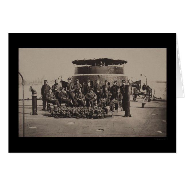 Officiers sur le pont du USS Monitor 1861 (Devant horizontal)