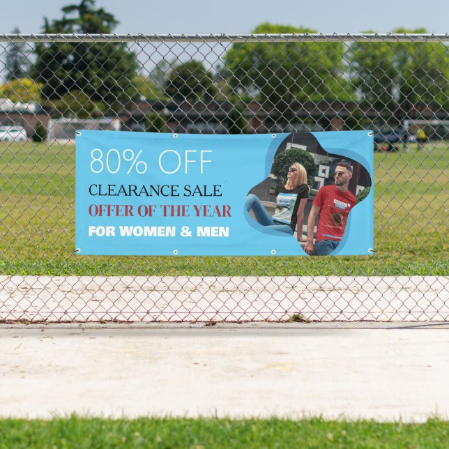 Offre de liquidation vente bannière personnalisée (En situation)