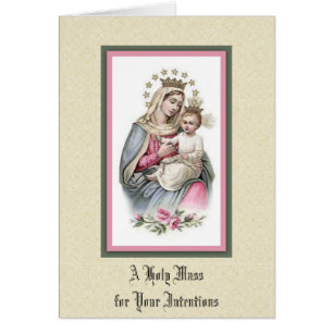 Offre de masse catholique bénie de Vierge Marie