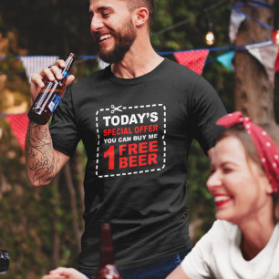 Offre Spéciale Bière Gratuite - T-Shirt Drôle pour