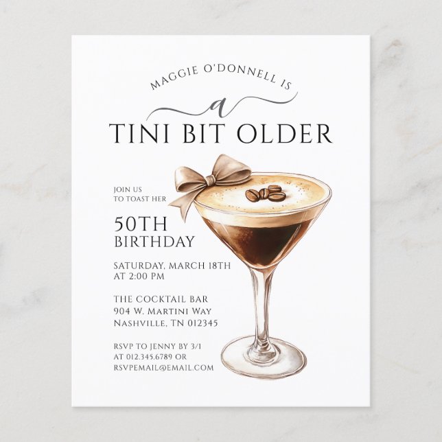 OFFRE SPÉCIALE Un peu plus âgé Martini 50e anniver (Devant)