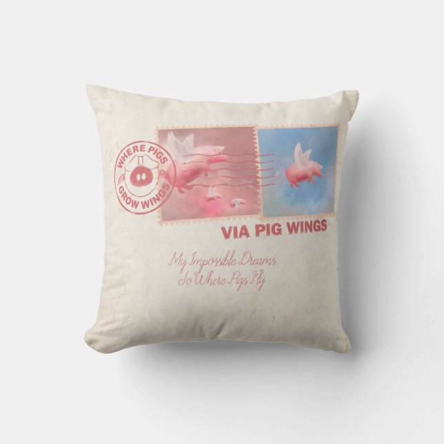 Offrez-vous un Oreiller Poignée Volant Cochon (Recto)