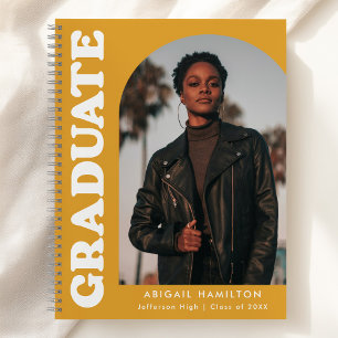 Offset Arch Yellow Orange Graduation Livre d'invit