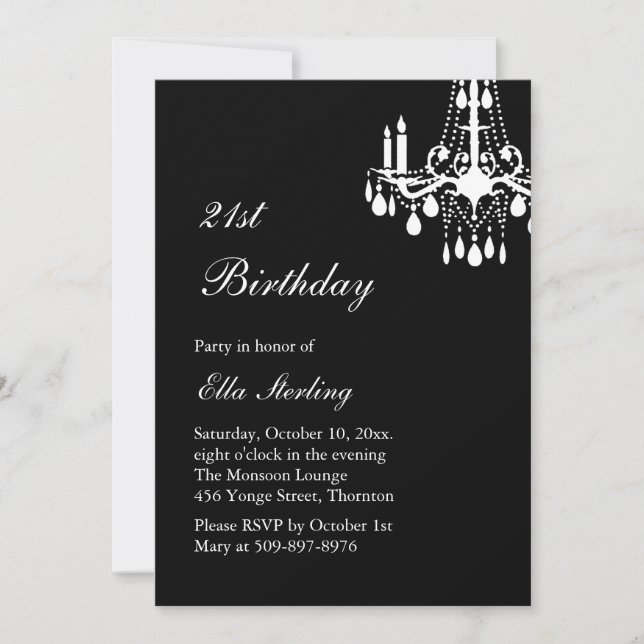 Offset Grand Ballroom Invitation d'anniversaire (n (Devant)