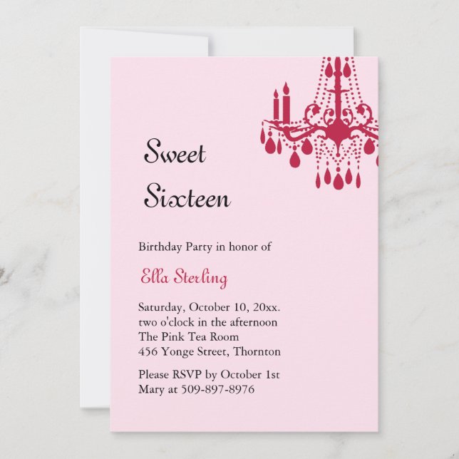 Offset Grand Ballroom Invitation d'anniversaire (r (Devant)