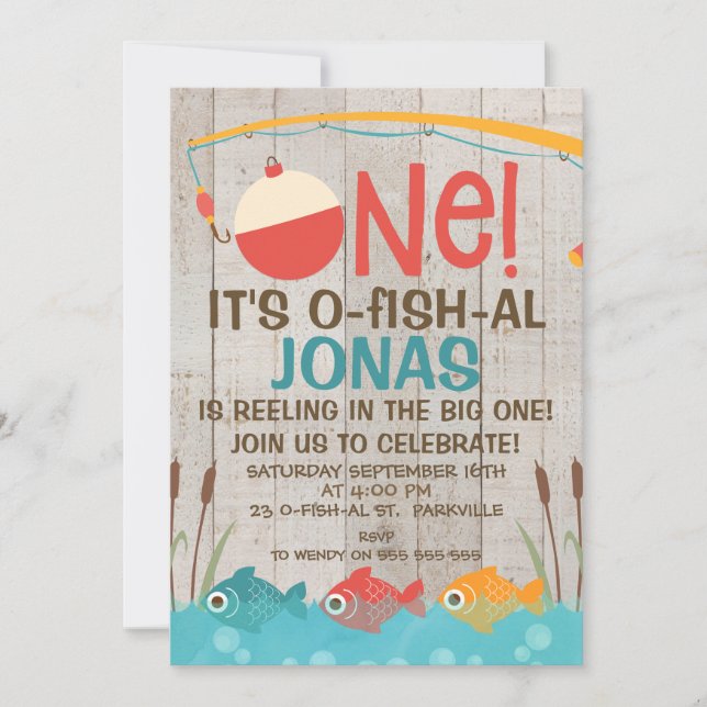 Ofishal One First Birthday Invitation (Devant)