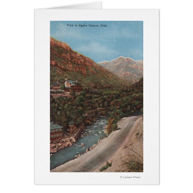 Ogden, Utah - Ogden Canyon Vue & Rivière (Devant)