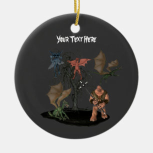 Ogre Dragons Goblin Ornement d'Halloween