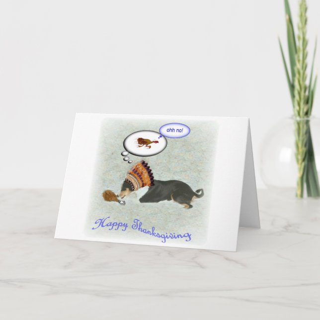 Oh AUCUNE carte de voeux de thanksgiving de (Devant)