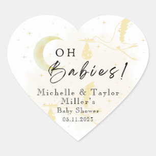 Oh Babies ! Stickers : Charming Stork Twins Neutra
