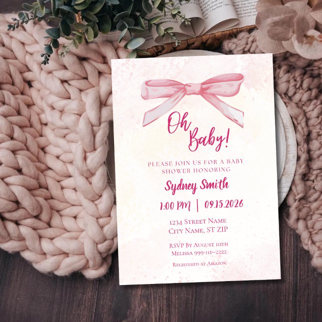 Oh Baby Baby shower Invitation (Créateur téléchargé)