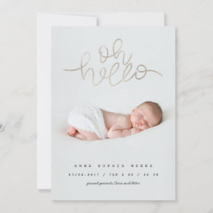 Oh Baby effet de feuille argent