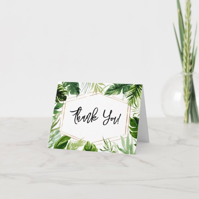 Oh Baby Green Carte de remerciements Baby shower (Devant)