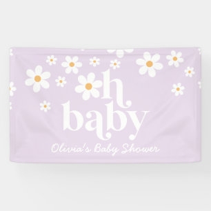 Oh Baby Lilac Daisy boho douche Bannière