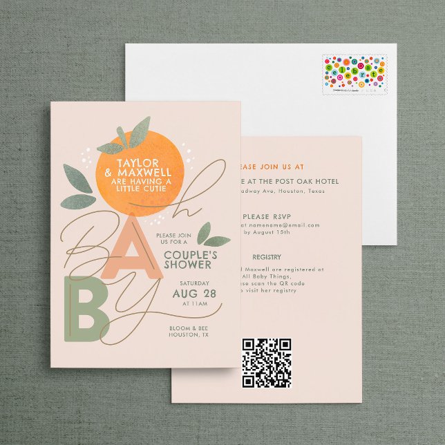 Oh Baby Little Cuite Baby shower Invitation (Créateur téléchargé)