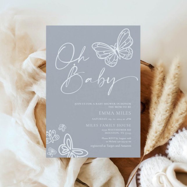 Oh Baby Neutral Baby shower Invitation (Créateur téléchargé)