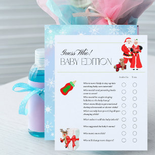 Oh Baby Père Noël & Mme Claus Baby shower Jeu