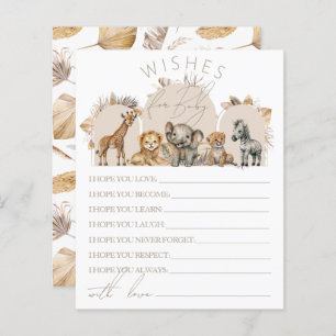 Oh Baby Safari Animaux Boho Baby showers souhaits