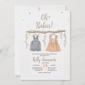 Oh Baby Shower Invitation