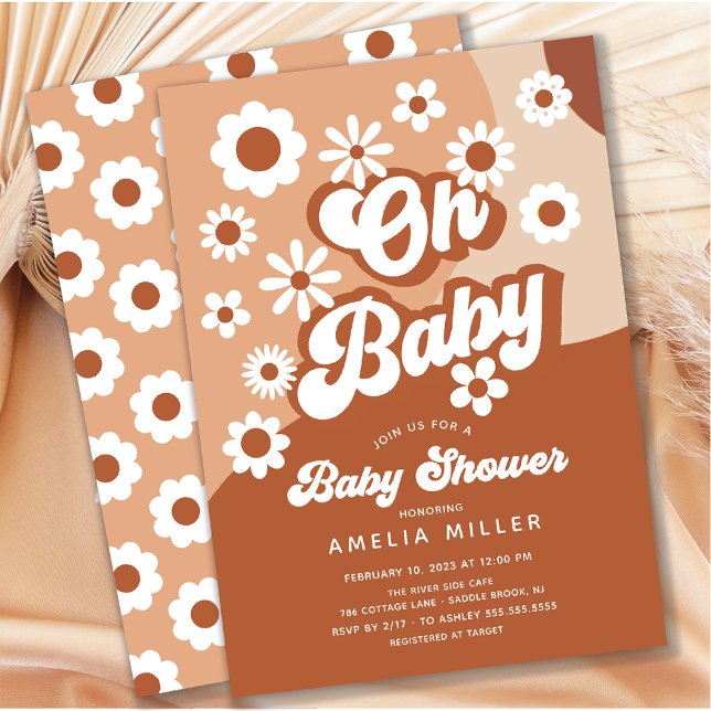 Oh Baby Super Baby shower Invitation (Créateur téléchargé)