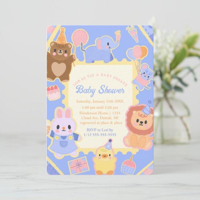 Oh Baby Wild Delight Invitation (Debout devant)