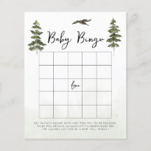 Oh Baby Woodland Watercolor Baby Bingo Jeu