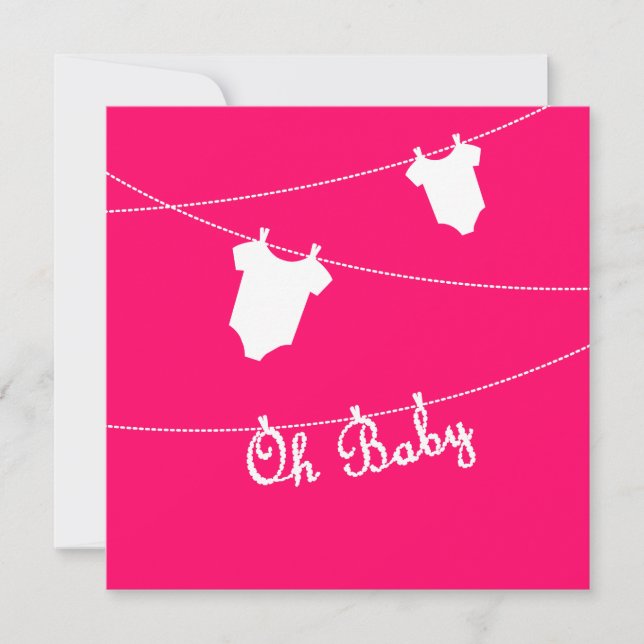 Oh bébé Faire-part de grossesse (Devant)