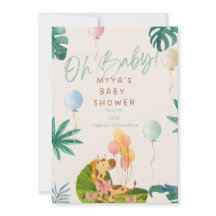 Oh Bébé ! Invitation à la Baby Shower Jungle Safar