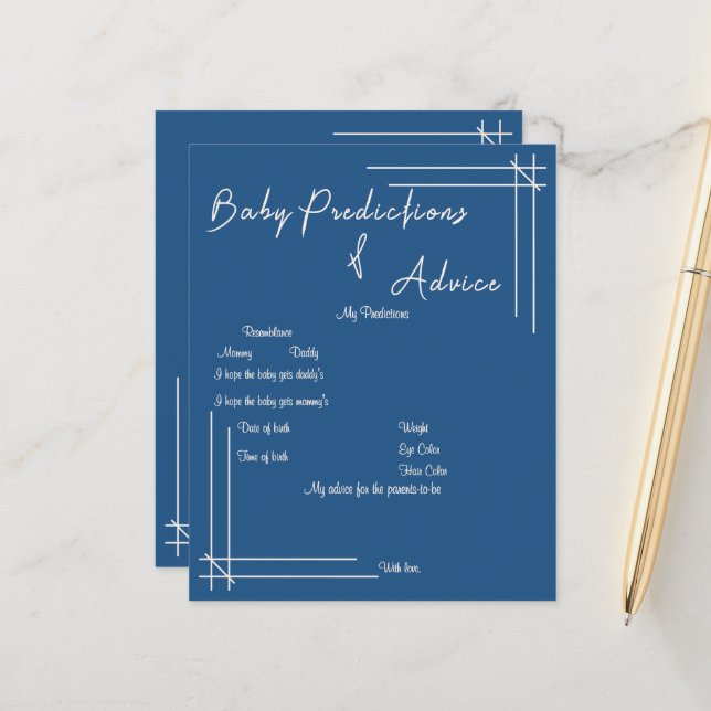 Oh Bébé! Jeu de prédictions et de conseils pour bé (Devant/Arrière en situation)