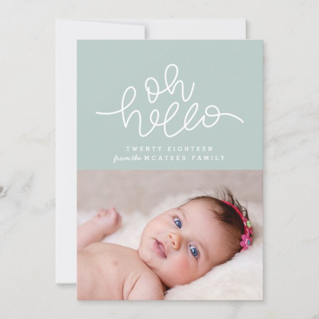 Oh bonjour script photo nouvel an (Devant)