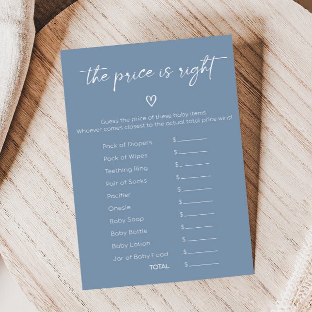 Oh Boy Boho Minimalist Douche Prix est juste Jeu (Modern Oh Boy Baby Shower Game)