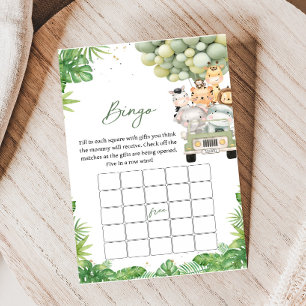 Oh Boy Jungle Safari Baby Shower Jeu de Bingo