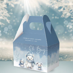 Oh Boy Winter   Ballotins de Baby showers de bois
