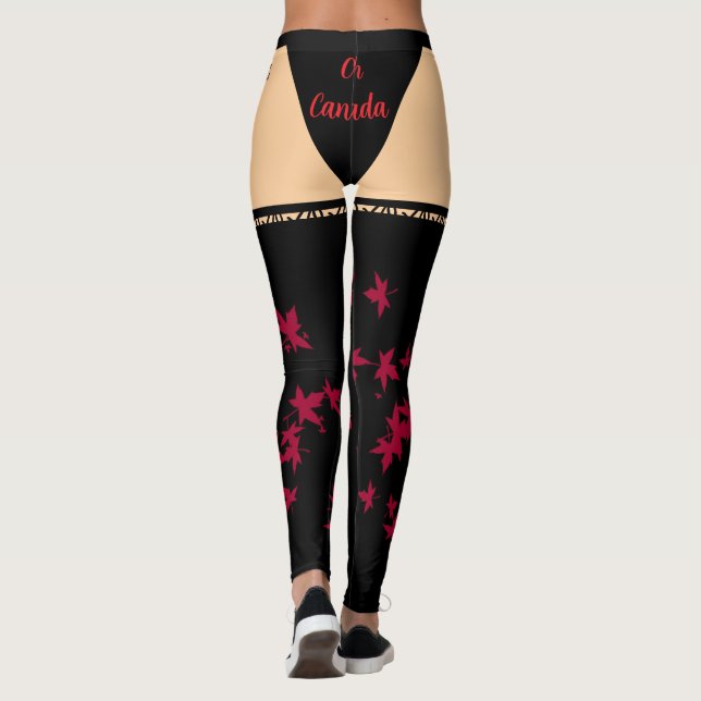 Oh Canada Illusion Leggings (Dos)