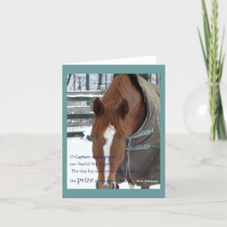 Oh capitaine Ma carte de note du capitaine